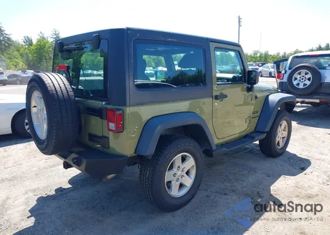 2013 Jeep Wrangler Sport из США, поврежденный, VIN 1C4AJWAG3DL649635
